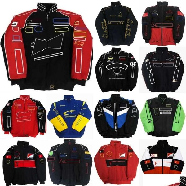 Vestes pour hommes af1 f1 forma une veste de course automne et hiver fl. logo coquette coton Ventes de coton