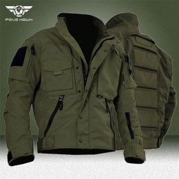 Vestes pour hommes Agent veste tactique pour hommes militaires imperméables multiproche de poche manteaux de vent de vent en plein air