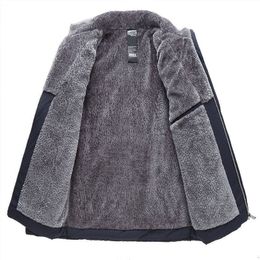 Vestes pour hommes automne et hiver mode classique couleur unie Plus veste en coton rembourré en cachemire décontracté manteau chaud épais 230922