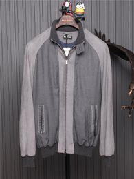 Vestes pour hommes automne et hiver kiton gris peau de vache veste en cachemire manteau décontracté