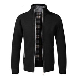 Vestes pour hommes Automne Hiver Cardigan Men Autoche à glissière enlece