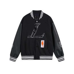 Mens Jaquetas Marca de Beisebol L Vintage Bomber Casacos Carta Bordado Outono Homens amantes Hip Hop Solto moda maré Varsity LO54 manter quente M L XL 2XL