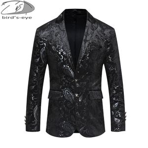 Heren Jassen Black Blazer Men Hoge kwaliteit Slim Fit pak jas mode casual man chic bruidegom zanger kostuum formele avondjurk 230216