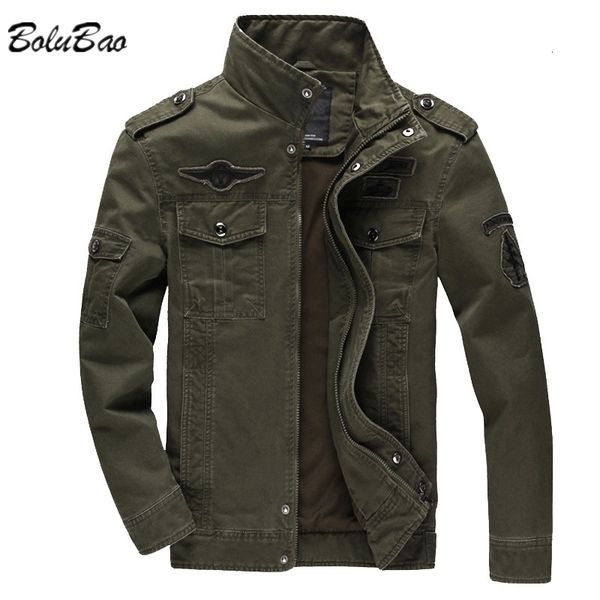 Hommes Vestes BOLUBAO Casual Coton Militaire Haute Qualité Conception Lâche Mode Tendance pour Hommes 230214