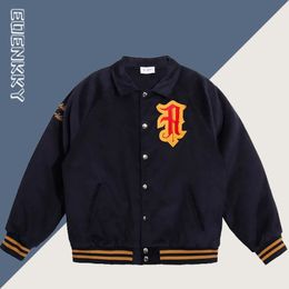 Hommes Vestes Casual Baseball Hommes Velours Côtelé Spring Street Varsity Manteaux Harajuku Outwear Unisexe Lettre Patch Streetwear 230731