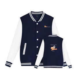 Mens Jackets Casual Harajuku Style Mens Jacket Bread Print Pattern Baseball Jersey om dit jaar in alle seizoenen te dragen, koop nu 230815