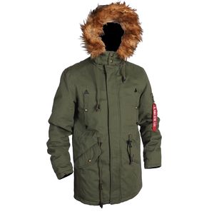 Jaquetas masculinas clássico tipo americano vintage militar à prova de vento casual acolchoado longo inverno com capuz parka com pele 220930