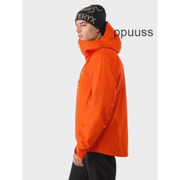 Vestes pour hommes Manteaux Designer Arcterys Sweat à capuche Jakets Sv Gore-tex Pro Imperméable Phenom / Feno Orange WN-RM7X