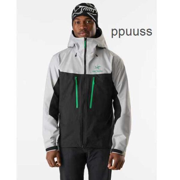 Vestes pour hommes Manteaux Designer Arcterys Sweat à capuche Jakets Alpha Alpha Outdoor Combinaison de ski imperméable Coupe-vent Manteau Noir / gris Noir / solide Xs WN-FYOK