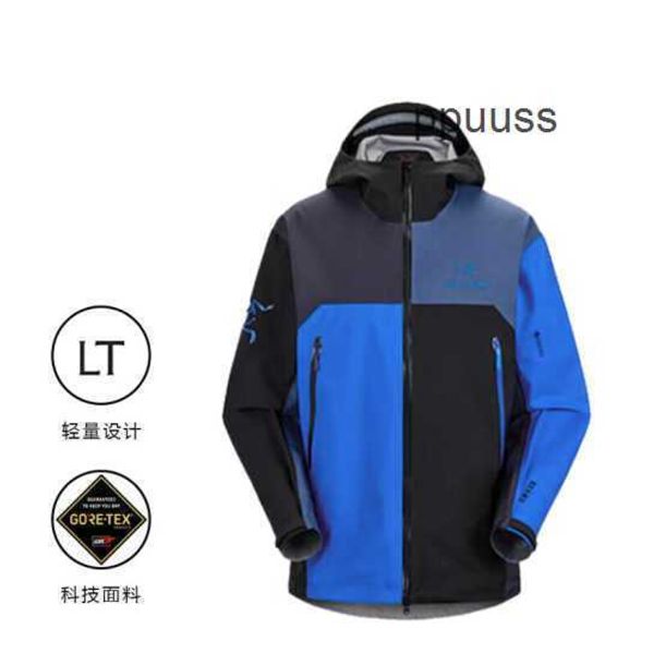 Vestes pour hommes Manteaux Designer Arcterys Sweat à capuche Jakets Manteau en coton pour femmes x Beams Co Branded SS23 Boro Series Color Block Bleu / xl WN-DOWM