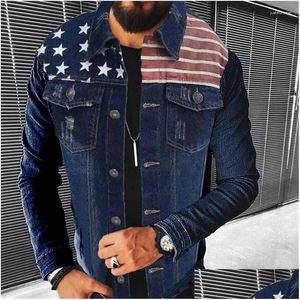 Chaquetas para hombres chaqueta de mezclilla otoño casual algodón puro puro fit street motocicleta con estilo jean streetwear falles