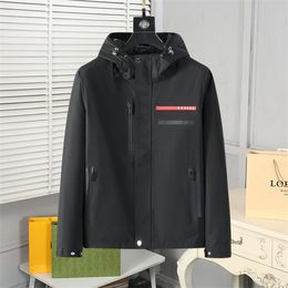 Vestes pour hommes Manteau de créateur Varsity Noir Veste imperméable extérieure Coupe-vent à glissière Manteaux Taille M-3XL