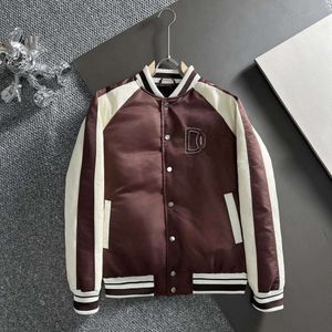 vestes pour hommes designer d doudoune brodée chemise de baseball hip-hop manteau cardigan en satin de soie manteaux parka épaissis hommes femmes veste à glissière