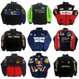 Mens Jackets Designer Jacket F1 Racing Jacket Volledige jassen geborduurde straat Casual jas Europese en Amerikaanse maten Outerwear SSS