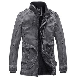 Vestes pour hommes Hommes Mode Classique Rétro Col Montant PU Veste En Cuir Moto Plus Velours Ceinture Conception Grande Taille M-4XL