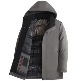 Chaquetas para hombre Parkas de moda Abrigo de plumón Chaqueta cortavientos informal Cremallera superior cálida Abrigo grueso Outwear 3 estilos