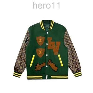 Vestes pour hommes Mode Varsity Veste Animal Lettre Serviette Broderie Crochet Floral Baseball Veste Couples Femmes Manteau Outwear Luis 64Mi # L9V8