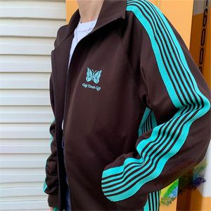 Hommes Vestes Filles Dont Cry AWGE Aiguilles Veste Hommes Femmes Top Qualité Rayé Papillon Broderie Streetwear Manteau 230804