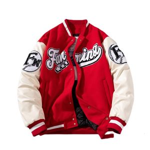 Hommes Vestes Veste Manteaux Imprimer Lettre Patch Baseball Hommes Hip Hop Couple Streetwear Broderie Stade DJ Club Bomber 230804