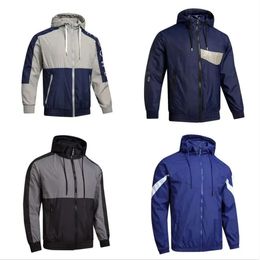 Chaquetas para hombre Jersey con capucha Deporte Cortavientos Chaqueta para correr Moda callejera Color múltiple Abrigos Abrigos Traje de entrenamiento de fútbol M-4X 404