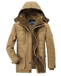 Heren Jassen kislik mont erkek Mannen Outdoor Jas Fluwelen Dikke Warme Jas Waterdichte Fleece Capuchon Winter Windbreakers Parka 231031