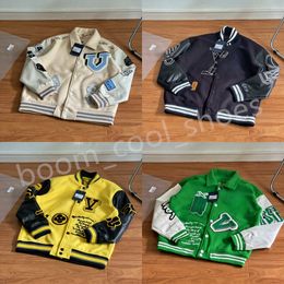 Heren jassen man windjack varsity Vintage losse lange honkbal jas hoodie Harajuku College borduurwerk streetwear unisex jassen