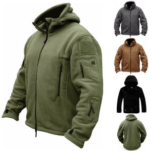 Heren Jacks Men Women Outdoor Fleece Us Military Winter Thermal Jacket buitenshuis Sports Hooded Coat Softshell Hiking Army 221206