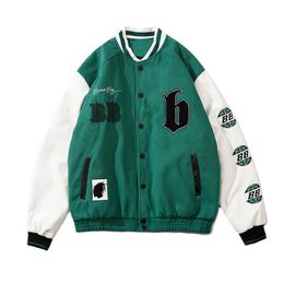 Heren Jassen Mannen Vrouwen Lente Baseball Jas Brief Borduren Oversized Varsity Coat Vintage Amerikaanse Merk Streetwear Hoodies 230710