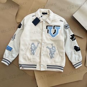 Chaquetas para hombre Chaquetas para hombre nueva moda Abrigo de béisbol Uniforme Chaqueta de moda Un solo pecho Parejas cálidas Mujeres Hombres Abrigos universitarios Ropa de diseñador chaqueta de diseñador T