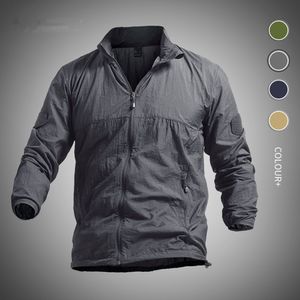 Hommes Vestes Militaire À Séchage Rapide Veste Hommes D'été Tactique Veste Imperméable Hommes Zipper Peau Manteau Vestes Ultra Léger Mince Casual Outwear 230705