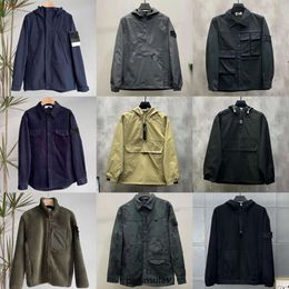 Vestes pour hommes styles multiples femmes automne et hiver Stones Island veste manteau poitrine badge pull à capuche bouton chaud sweat à capuche mode cls