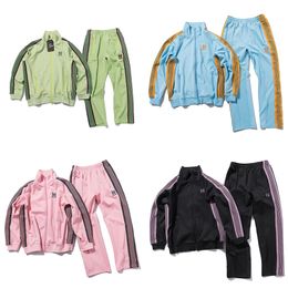 Chaquetas para hombres agujas para hombres chaqueta de mariposa bordado revestimiento ropa de pista ropa de chándal pantalones de ropa exterior