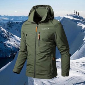 Vestes pour hommes NORRONA imperméable militaire à capuche veste coupe-vent en plein air Camping sport élastique manteau mince pardessus