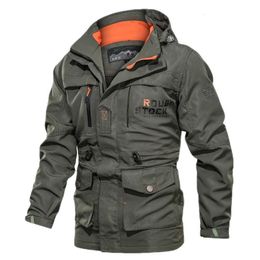 Vestes pour hommes Veste de bombardier respirante en plein air Camping Printemps Automne Multipoche Militaire Tactique Coupe-vent Manteau Stormwear 221129