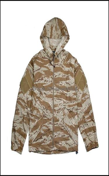 Chaquetas para hombre Prendas de abrigo Abrigos Ropa Ropa Nueva Sst Stripe Desert Nyco Tela Tiger Camuflaje Chaqueta táctica portátil Drop Del4580252