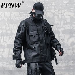 Chaquetas para hombre PFNW Niche Design Trendy Darkwear Multi bolsillos tácticos para hombres Otoño Invierno impermeable Techwear Coats 12Z2334 230804