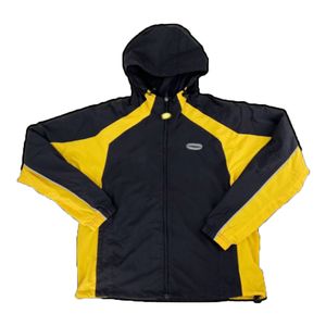 Herenjacks print crt hoodie met rits Winddicht sportpak street trend Contrast Panel Hoodie Coat