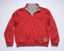 Jaquetas masculinas gola alta plus size dupla face manga comprida jaqueta vermelha casacos casuais