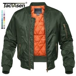 Chaquetas para hombre TACVASEN Chaqueta militar de invierno Outwear para hombre Algodón acolchado Pilot Army Bomber Jacket Coat Chaquetas de béisbol informales Varsity Jackets 220912