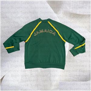 Vestes pour hommes vintage Jamaïque sweat esthétique à deux couleurs broderie à sweat à capuche graphique lâche 2023 rétro 230919 drop déliv ot0ur