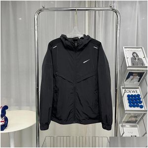 Heren Jackets Windscheper Designer Jacket Sportmerk Running Zip Hoodie Hoogwaardige Training Ladies Dunne lange mouwen Trench Coat Dro Otdyn