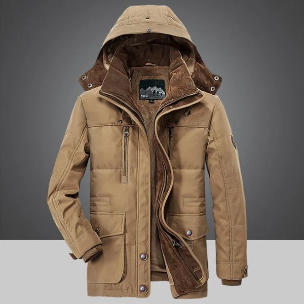 Chaquetas para hombre invierno acolchado de algodón para hombre mediano y largo más ropa gruesa de lana para hombres jóvenes ocio a prueba de viento 231025