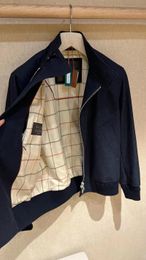 Chaquetas para hombre Invierno loro piana Chaqueta de cachemira de lana con cuello azul oscuro Abrigos