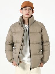 Vestes pour hommes Parkas d'hiver mode coréenne col montant épais chaud doudoune coupe-vent décontracté manteau rembourré thermique 231031