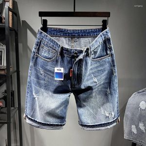 Heren Jeans 2023 Zomer Mannen Plus Size Denim Shorts High Street Fashion Gescheurd Casual Katoen High-end Merk Oversized Vijf Punt broek