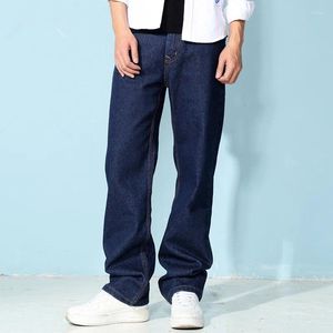 Jeans pour hommes 2024 printemps automne mode droite Baggy ample grande taille pantalon décontracté Denim nostalgie bleu