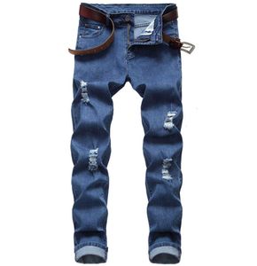 Jeans para hombre 3 colores Slim Fit Hole High Street Biker Verano Moda casual Urban Stretch Deportes tendencia moda amirs 2023