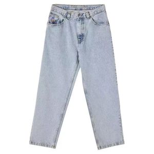 Jeans pour hommes jeans boy boy jeans créateur patineur large jambe lâche denim décontracté pantadhfw mode favori
