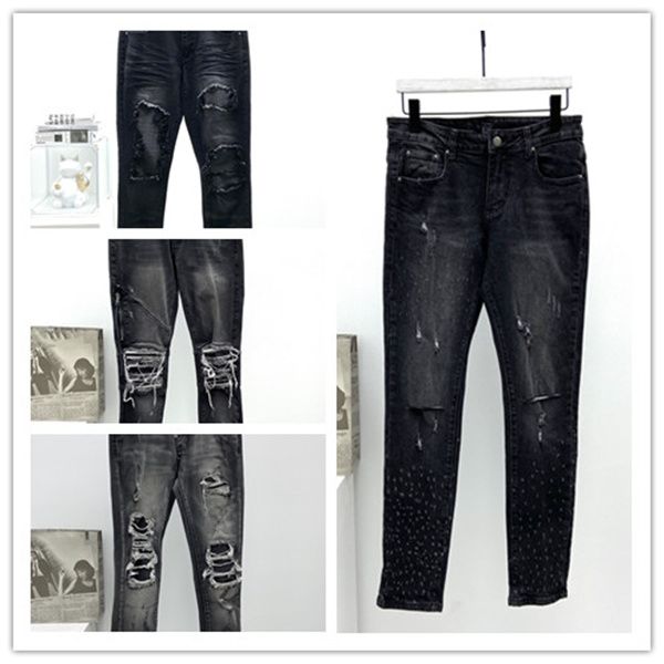 Jeans da uomo chorm heart Distressed Ripped Customized Washed destroy Moto Biker Patchwork Per uomo Felpa con cappuccio da donna Jean di alta qualità di marca famosa