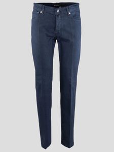 Jeans pour hommes en fibre d'étirement bleu foncé Kiton Four Seasons Jeans